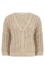 Carica l'immagine nel visualizzatore di Gallery, Cardigan in cotone con paillettes
