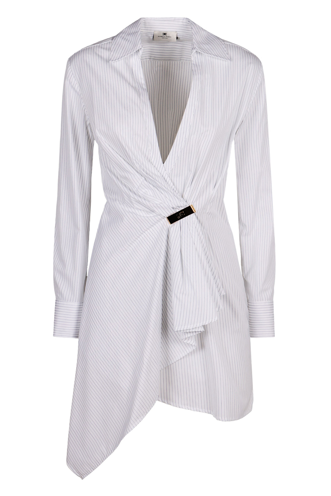 Abito chemisier asimmetrico in cotone