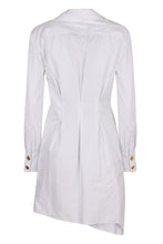 Carica l&#39;immagine nel visualizzatore di Gallery, Abito chemisier asimmetrico in cotone
