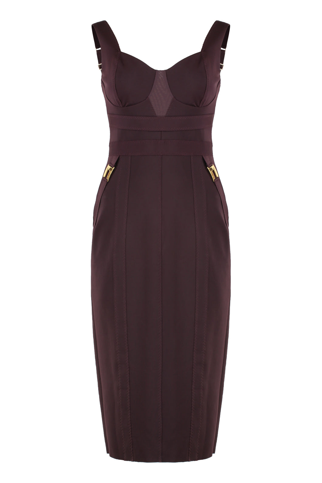 Abito bustier in tessuto bielastico