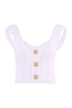 Carica l'immagine nel visualizzatore di Gallery, Crop top in tweed lurex
