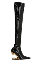 Carica l'immagine nel visualizzatore di Gallery, Stivali over-the-knee Morso in vinile
