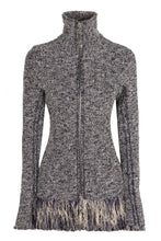 Carica l'immagine nel visualizzatore di Gallery, Cardigan in cotone con zip
