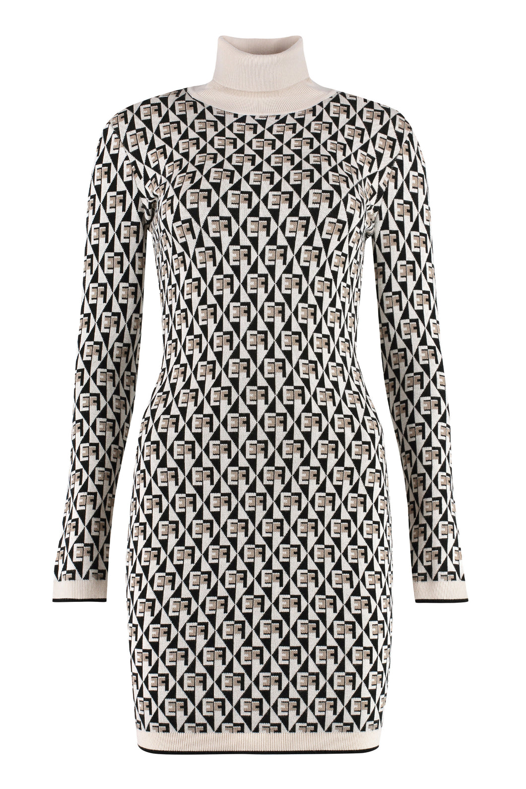 Knitted jacquard dress