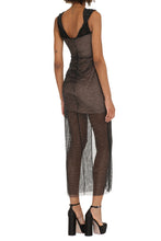 Load image into Gallery viewer, Embellished mesh off-shoulder dress
