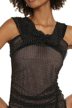 Load image into Gallery viewer, Embellished mesh off-shoulder dress
