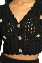 Carica l'immagine nel visualizzatore di Gallery, Cardigan in maglia crochet
