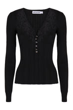 Carica l'immagine nel visualizzatore di Gallery, Top in maglia con pizzo
