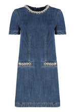 Load image into Gallery viewer, Denim embellished dress
