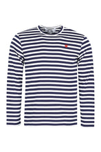 Carica l'immagine nel visualizzatore di Gallery, T-shirt in cotone a righe con ricamo
