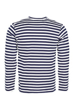 Carica l'immagine nel visualizzatore di Gallery, T-shirt in cotone a righe con ricamo
