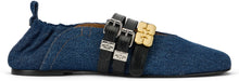 Carica l'immagine nel visualizzatore di Gallery, Sue Triple Ballerina in Denim blu

