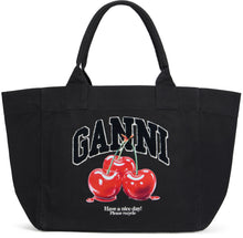 Load image into Gallery viewer, Cherry Tote XXL black

