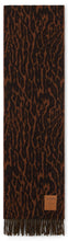 Load image into Gallery viewer, Animal print wool scarf
