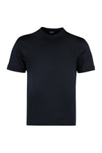 Carica l'immagine nel visualizzatore di Gallery, T-shirt girocollo in cotone e seta
