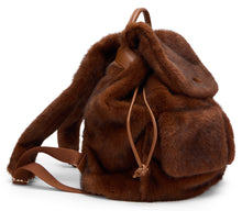 Load image into Gallery viewer, Faux fur backpack
