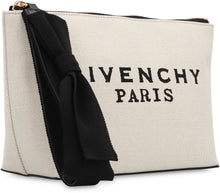 Load image into Gallery viewer, Givenchy small pouch in fabric with bow
