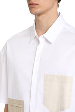 Load image into Gallery viewer, Contrasting pockets cotton shirt
