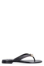 Load image into Gallery viewer, G Chain leather flat sandals
