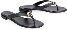 Load image into Gallery viewer, G Chain leather flat sandals
