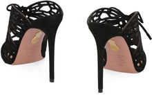 Load image into Gallery viewer, Butterfly suede mules
