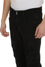 Carica l'immagine nel visualizzatore di Gallery, Jeans slim fit effetto destroyed
