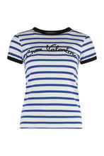 Carica l'immagine nel visualizzatore di Gallery, T-shirt in cotone a righe
