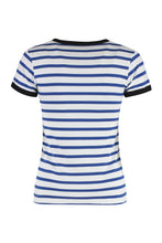 Carica l'immagine nel visualizzatore di Gallery, T-shirt in cotone a righe
