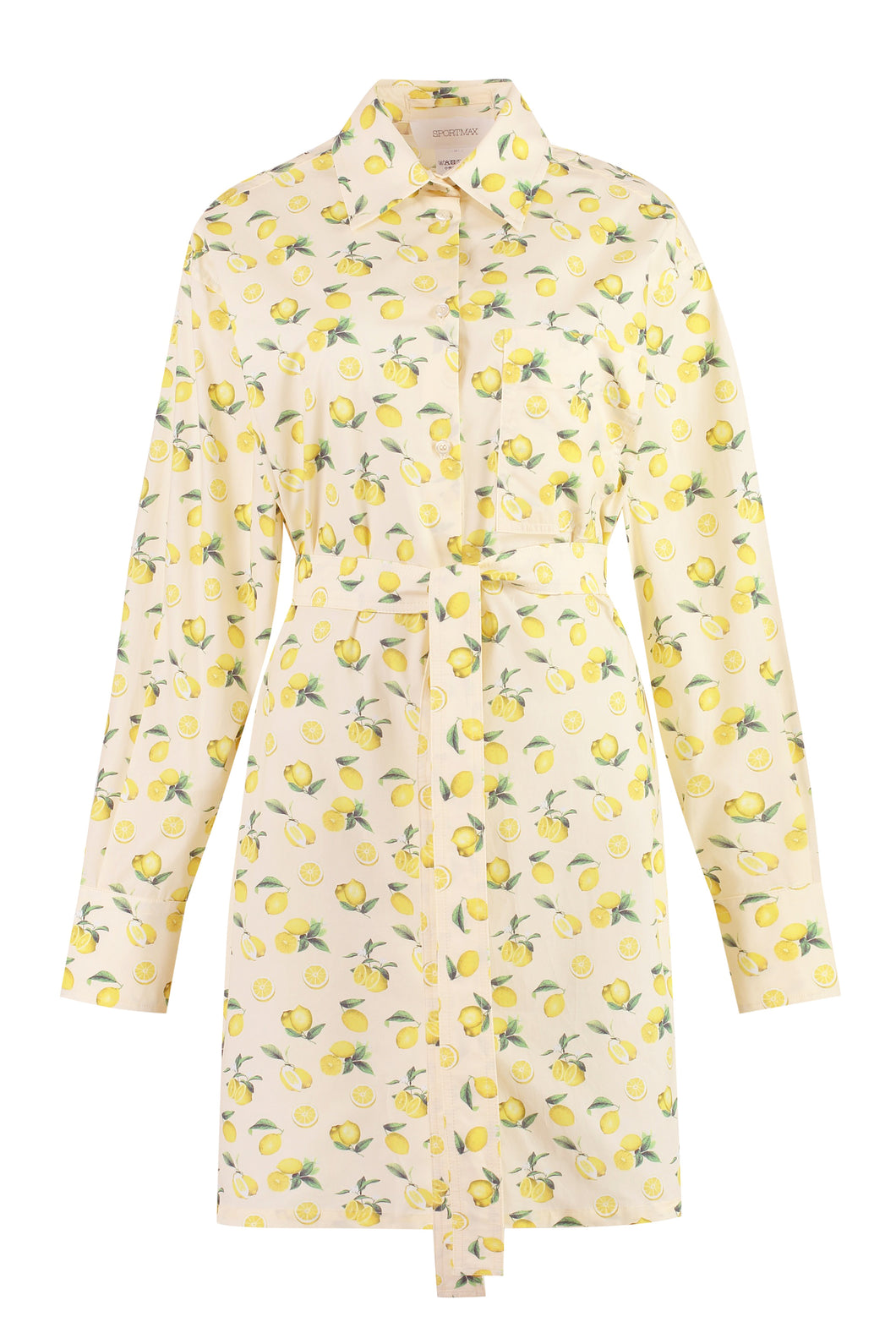 Abito chemisier in popeline di cotone