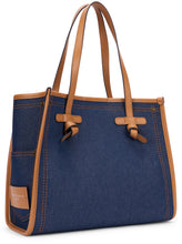 Carica l'immagine nel visualizzatore di Gallery, Borsa Marcella in denim e pelle
