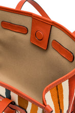 Carica l'immagine nel visualizzatore di Gallery, Shopping bag Marcella in canvas e pelle

