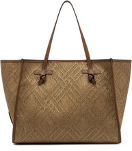 Load image into Gallery viewer, Marcella canvas and leather shopping bag
