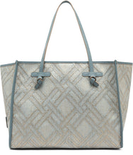 Carica l'immagine nel visualizzatore di Gallery, Shopping bag Marcella in canvas e pelle
