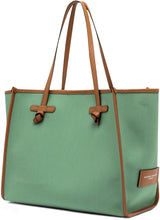 Carica l'immagine nel visualizzatore di Gallery, Shopping bag Marcella in canvas e pelle
