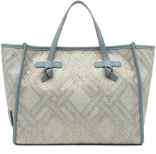 Load image into Gallery viewer, Marcella canvas and leather shopping bag

