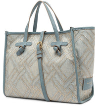 Load image into Gallery viewer, Marcella canvas and leather shopping bag
