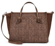 Carica l'immagine nel visualizzatore di Gallery, Borsa Marcella in paglia con finiture in suede
