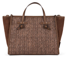 Carica l'immagine nel visualizzatore di Gallery, Borsa Marcella in paglia con finiture in suede
