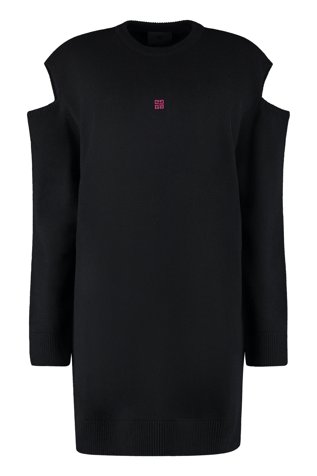 Logo detail sweater-dress