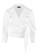 Carica l'immagine nel visualizzatore di Gallery, Camicia in cotone con fiocco
