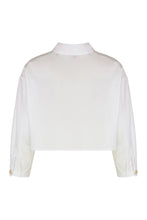 Carica l'immagine nel visualizzatore di Gallery, Camicia crop in popeline
