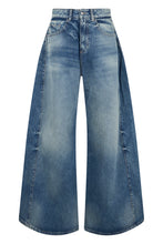 Carica l'immagine nel visualizzatore di Gallery, Jeans a gamba larga in denim di cotone
