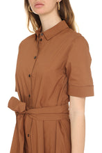 Carica l&#39;immagine nel visualizzatore di Gallery, Abito chemisier in popeline di cotone
