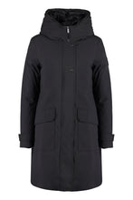 Carica l'immagine nel visualizzatore di Gallery, Parka Military in tessuto tecnico con piumino interno removibile
