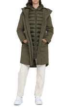 Load image into Gallery viewer, Military technical fabric parka with internal removable down jacket
