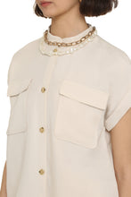 Carica l'immagine nel visualizzatore di Gallery, Camicia a maniche corte in misto lino
