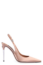 Load image into Gallery viewer, Satin slingback pumps
