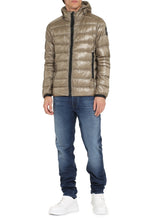 Load image into Gallery viewer, Crofton hooded techno fabric down jacket

