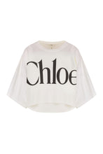Carica l'immagine nel visualizzatore di Gallery, T-shirt crop con logo
