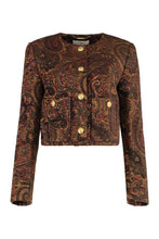 Load image into Gallery viewer, Cotton blend jacquard blazer
